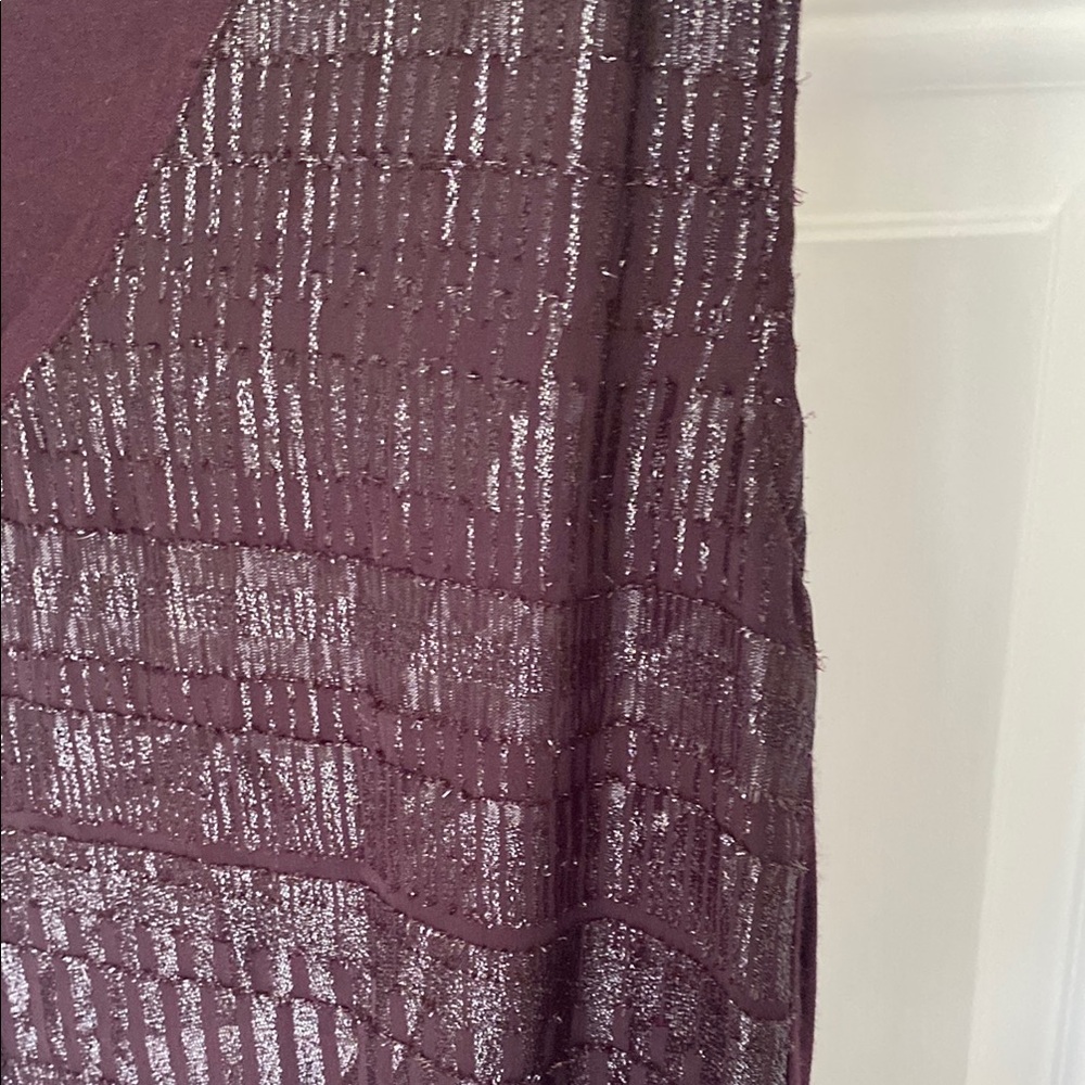 Apt 9 Sheer Burgundy Sleeveless Top - Picture 3 of 6